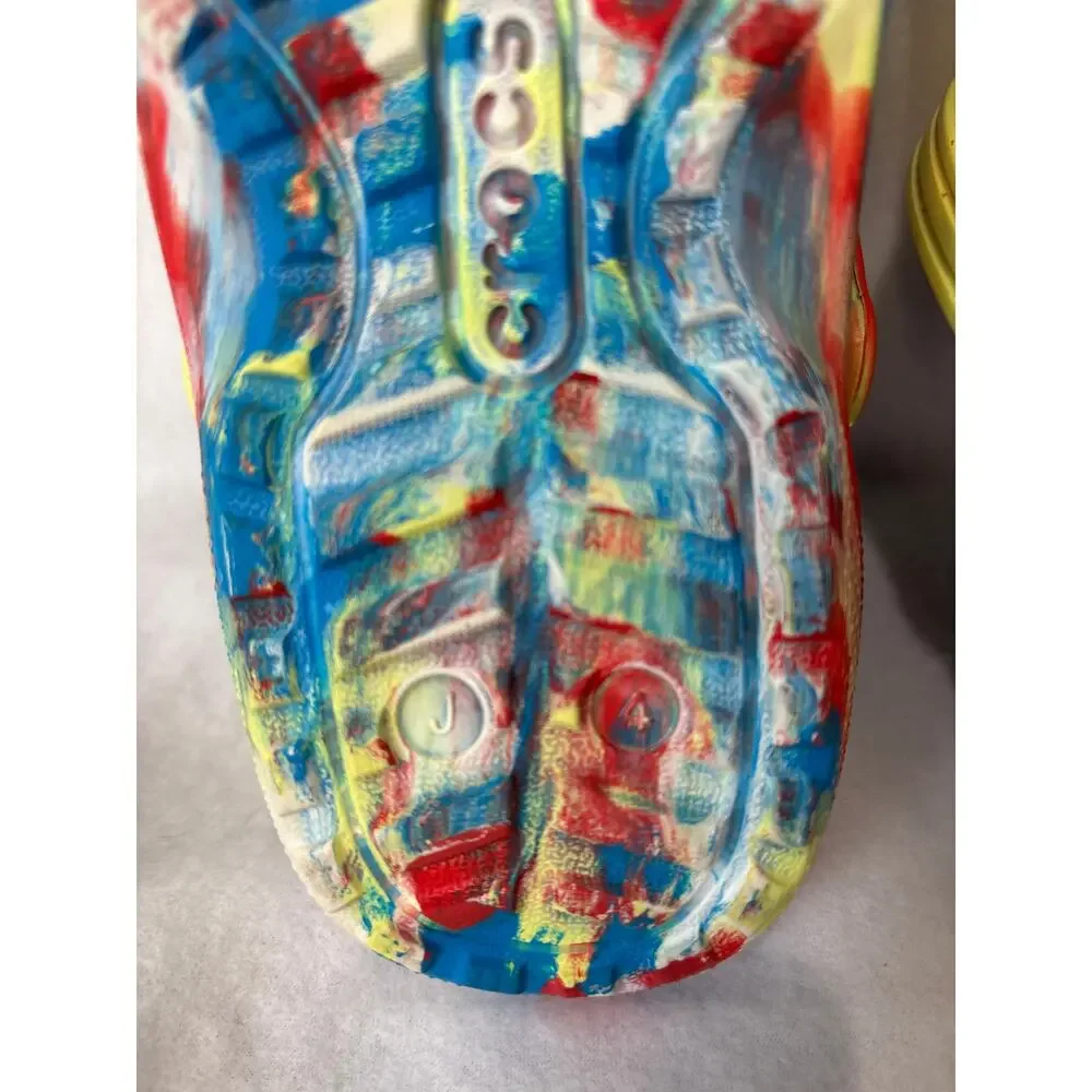 Crocs Classic Lined Marble Tie Dyed Clogs Size J4